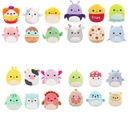 Peluches Squishmallows  Mini Set/6 Surt/4 3a+ Se venden por separado