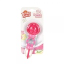 Sonajero Mordedor con Agua Rosa 3m+