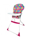 Baby Basics Silla Alta para Comer Rosada Círculos 736m 15Kg Max(34485)